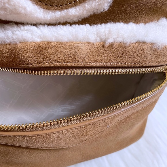 UGG Dannie Sheepskin Backpack In Chestnut - Picture 7 of 10